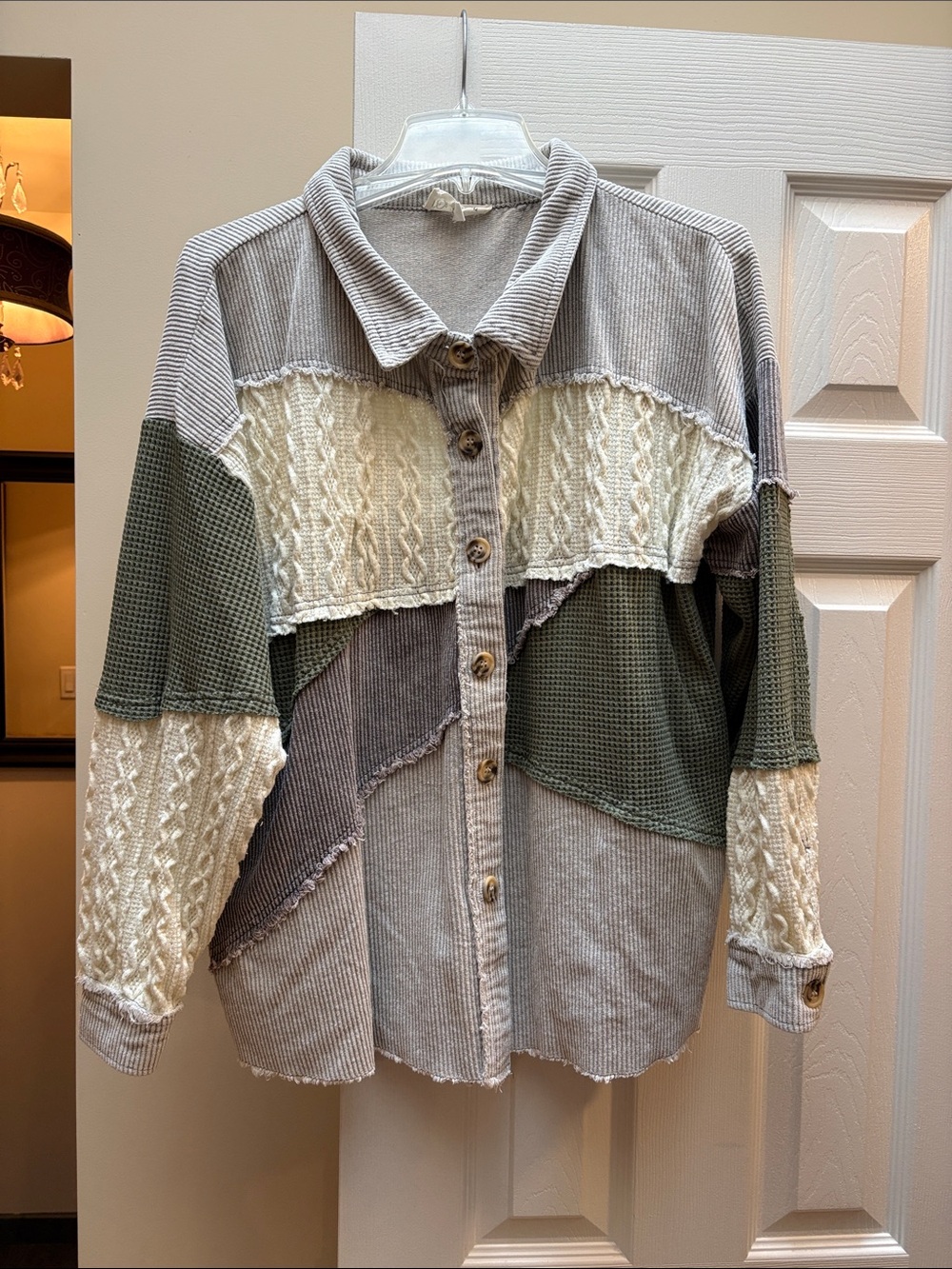 Oli and Hali Shacket Jacket color block oversized Small EUC